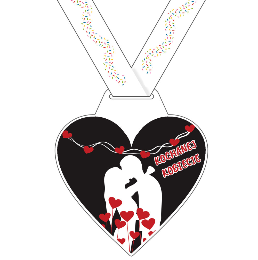 Kochanej kobiecie - medal dla kobiety życia - medal z nagranymi życzeniami dźwiękowymi - gadający medal